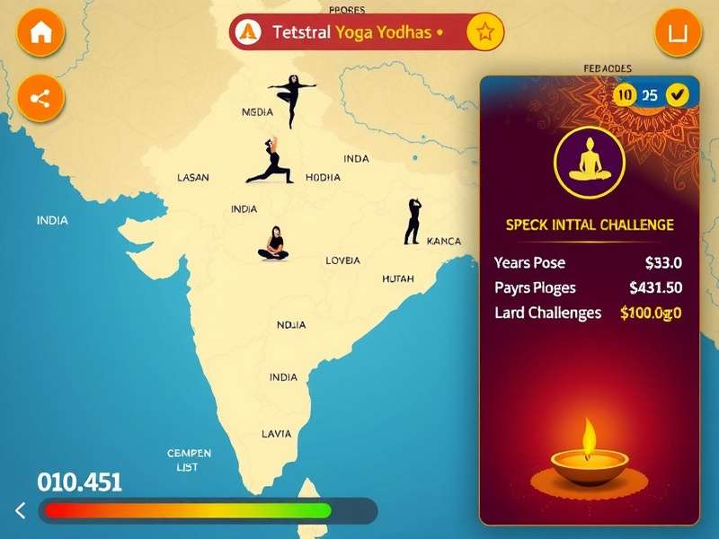 Yoga Yodhas Diwali festival event showcasing special yoga challenges